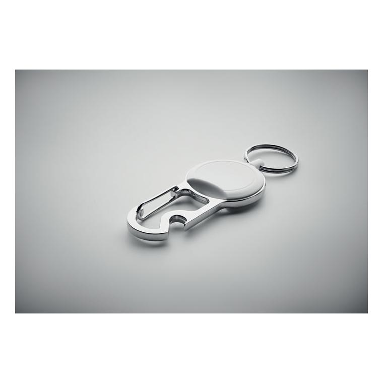 Suport retractabil ecuson PULRIC Alb