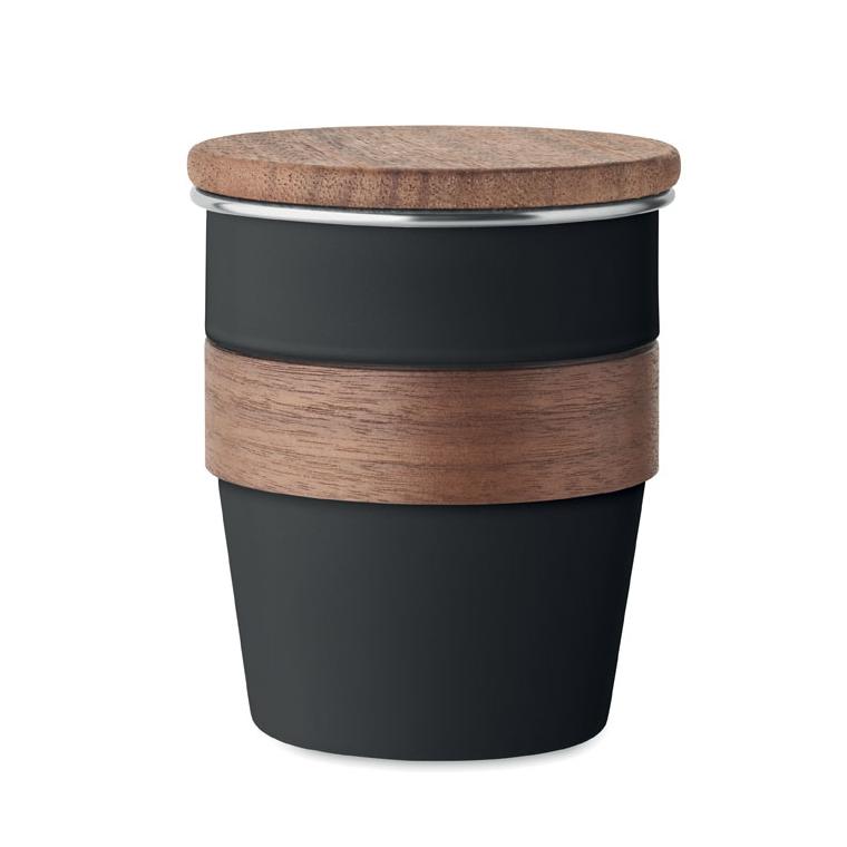 Pahar un singur perete 350 ml WALNUT Negru