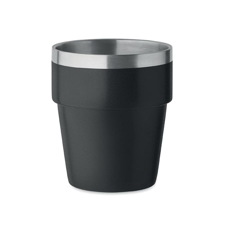 Pahar cu perete dublu 250 ml ACERITO Negru