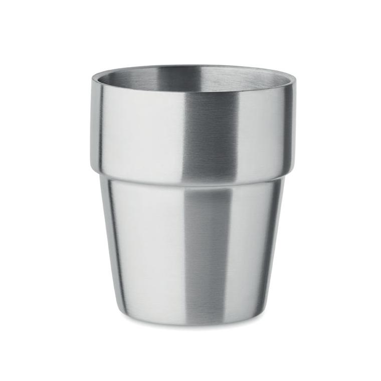 Pahar cu perete dublu 250 ml ACERITO Argintiu mat