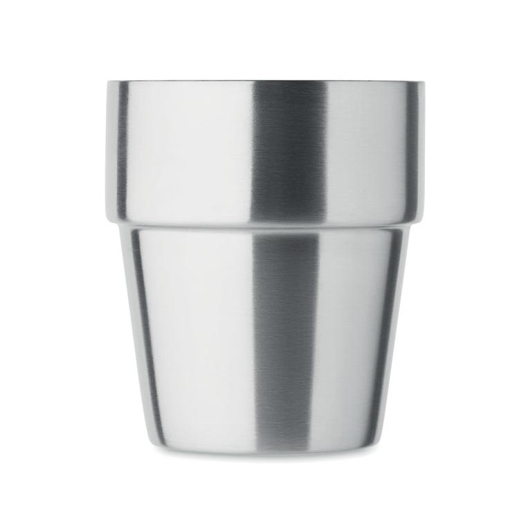 Pahar cu perete dublu 250 ml ACERITO Argintiu mat