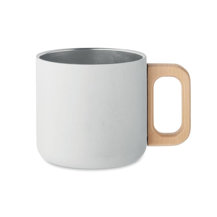 Cană cu perete dublu 350 ml ACERO Alb