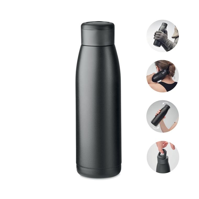 Sticlă termo cu perete dublu CALEFRIO Negru