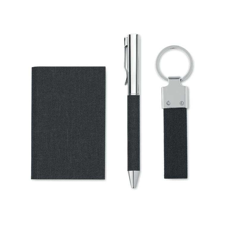 Set cadou 3 piese în cutie SCRIBI 3 Negru