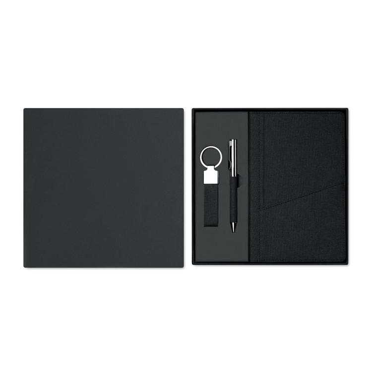 Set cadou 3 piese în cutie SCRIBI 4 Negru