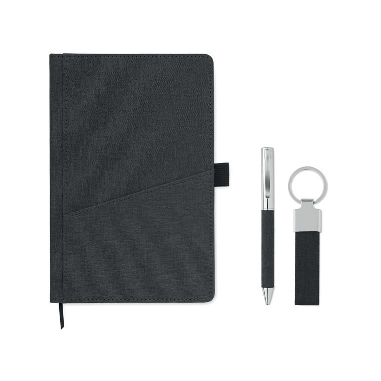 Set cadou 3 piese în cutie SCRIBI 4 Negru