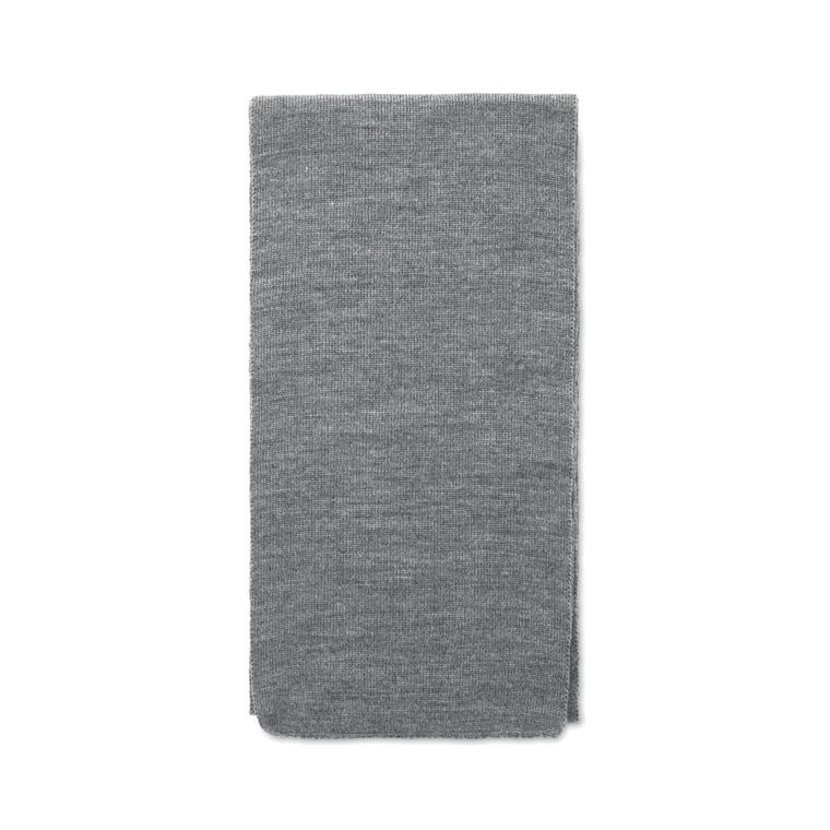 Eșarfă din poliester RPET RAFY Alb/Gri