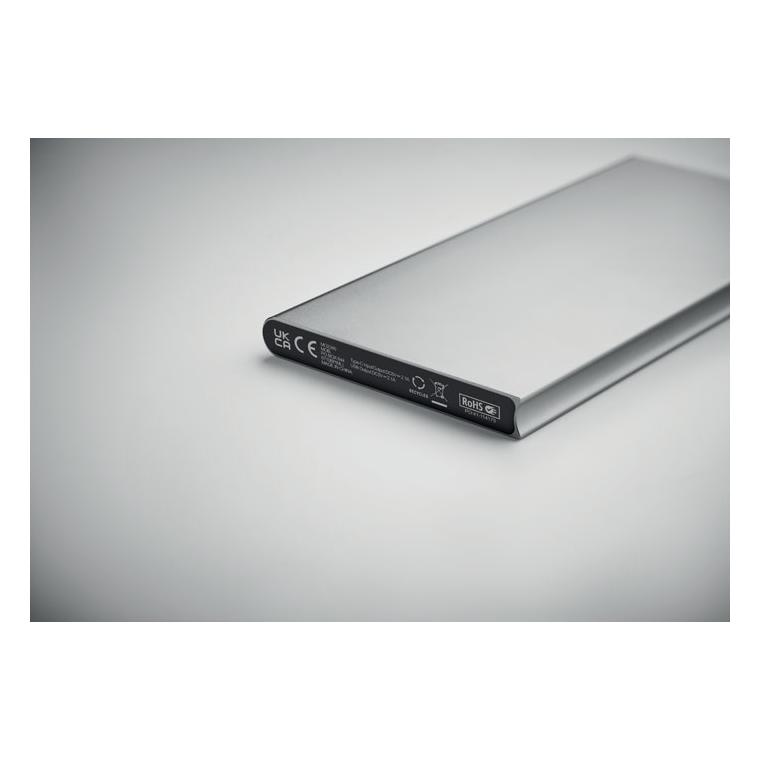 Power bank 8000 mAh POWERFLAT8C Argintiu mat