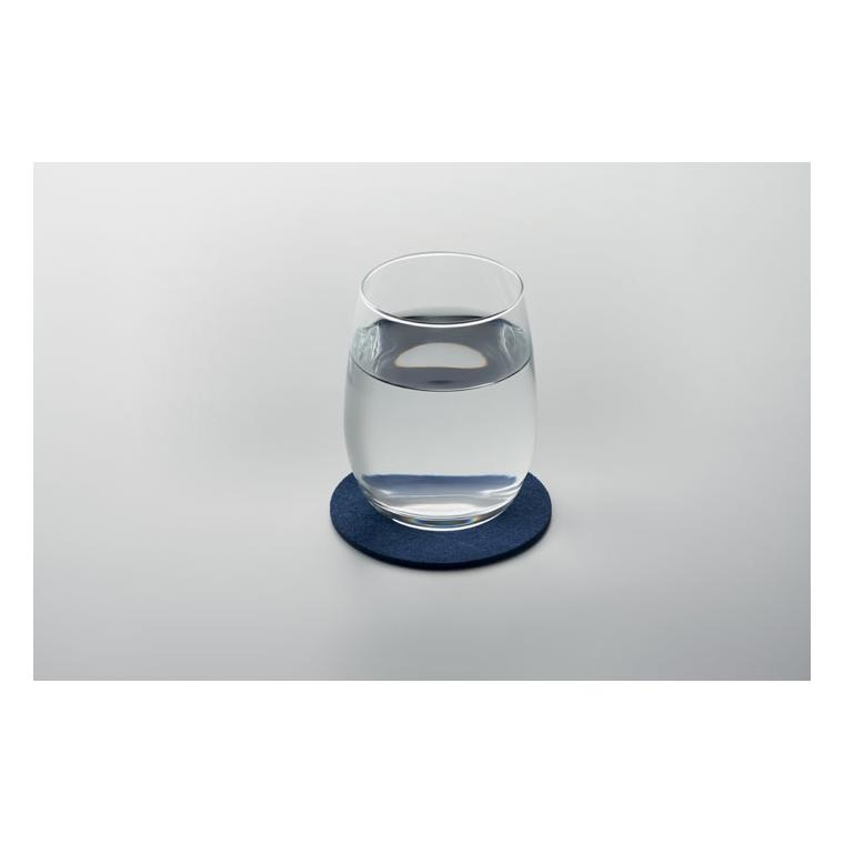 Coaster rotund RPET FELTSTER Albastru