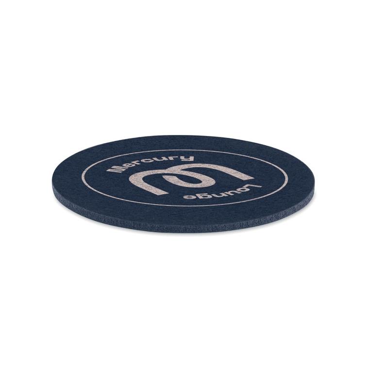 Coaster rotund RPET FELTSTER Albastru