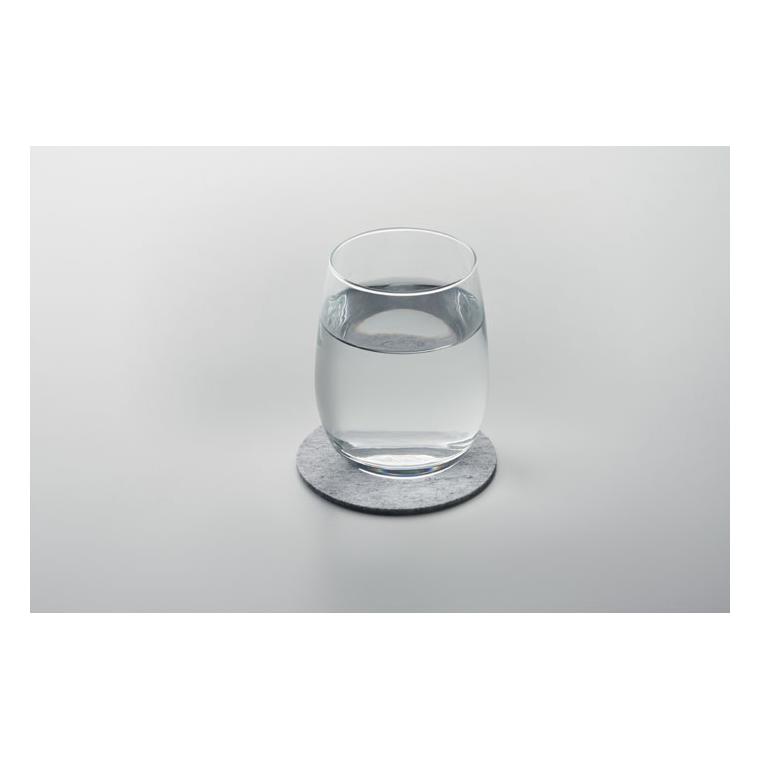 Coaster rotund RPET FELTSTER Gri