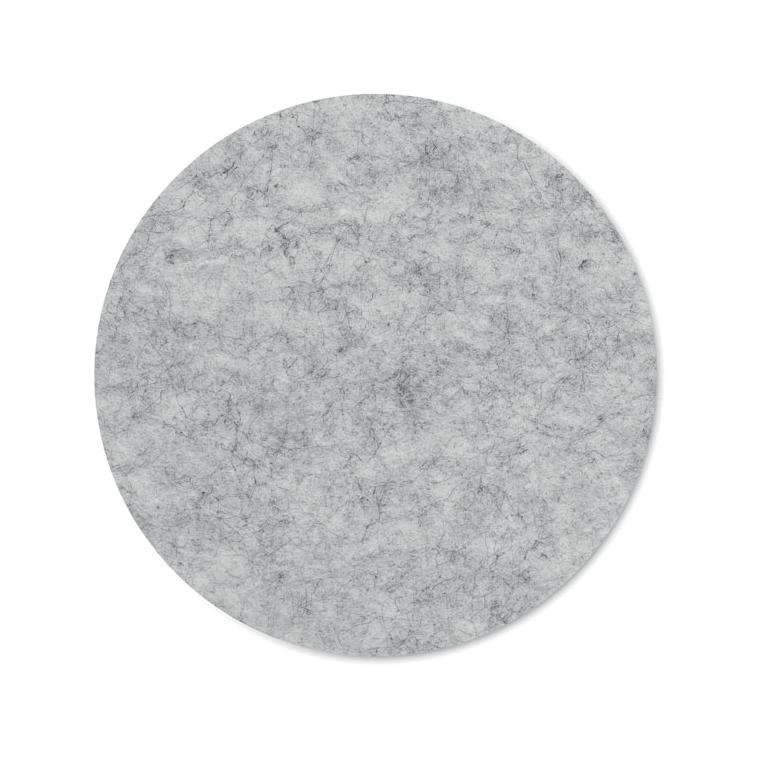 Coaster rotund RPET FELTSTER Gri