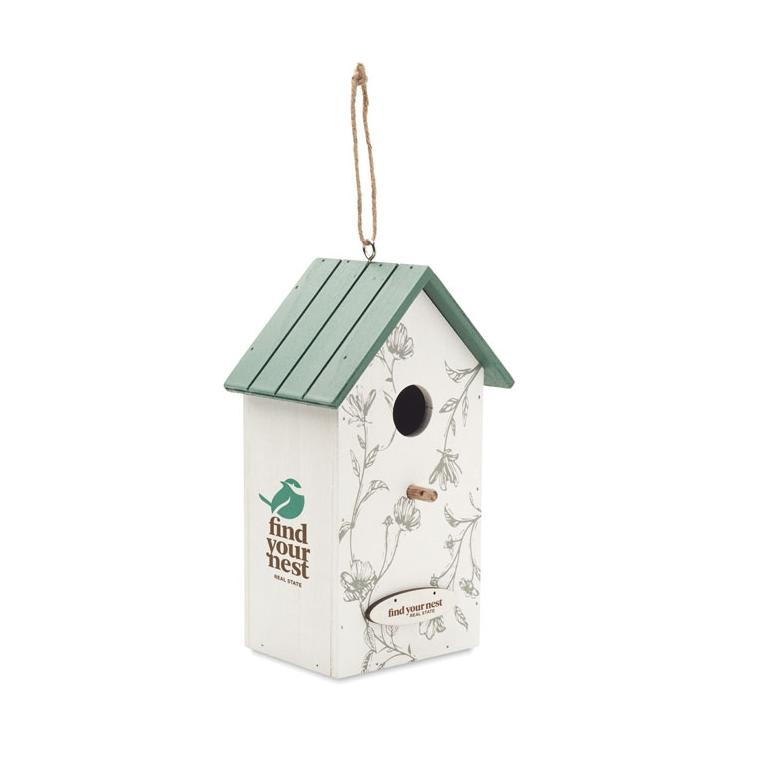 Căsuță păsări din placaj GREENJAY Alb