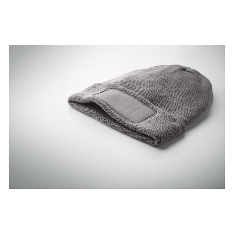 Caciulă unisex poliester RPET CAPNIT Gri închis