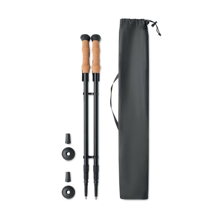 Bețe nordic de drumeții NOLE Negru