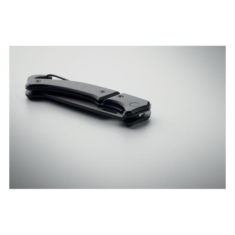 Cuțit pliabil din aluminiu FIFE Negru