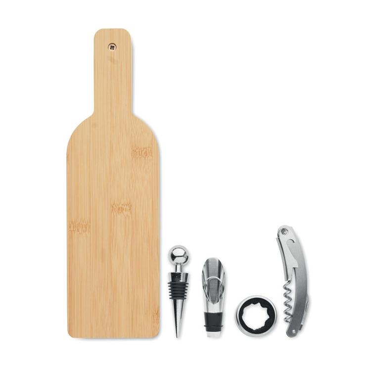 Set de vin în formă de sticlă VINOVAULT SET