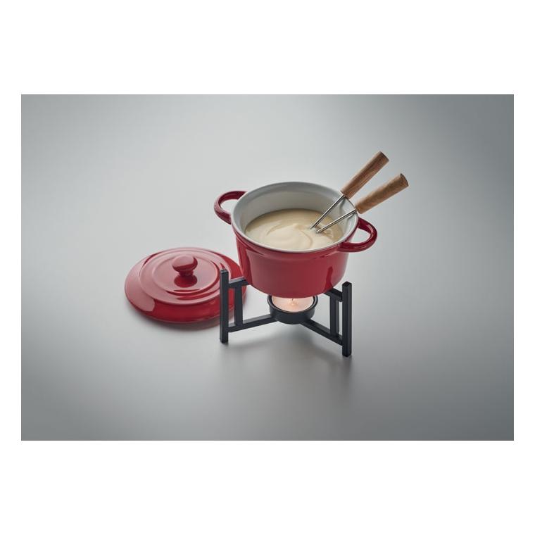 Set de fondue ceramică, 300 ml BIG KASE Roșu