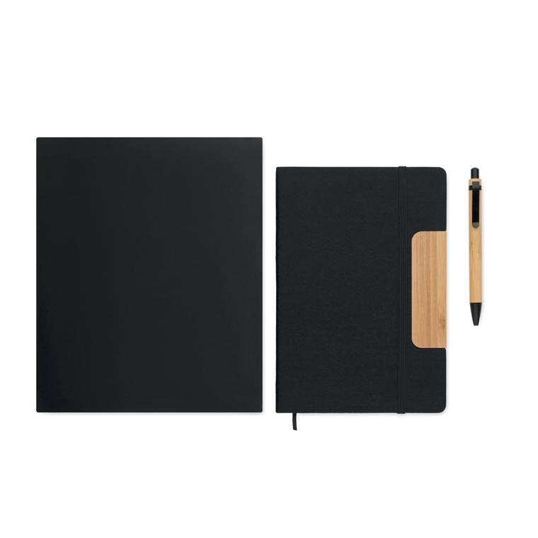 Set de notebook-uri A5 RPET NOTEMIX Negru
