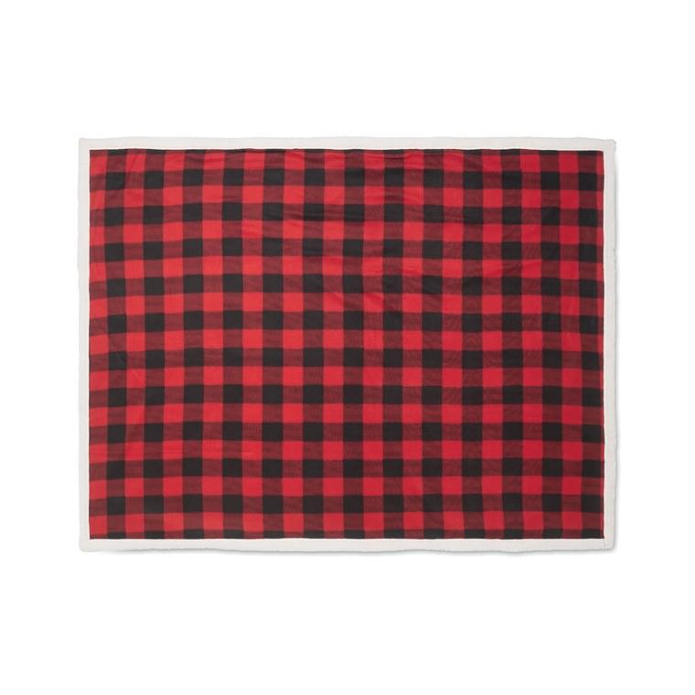 Pătură sherpa fleece RPET SHERMATT Roșu