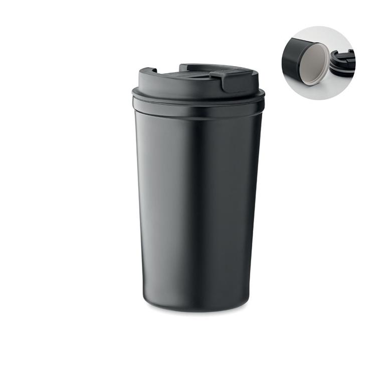 Pahar cu perete dublu 450 ml NUNAVUM Negru