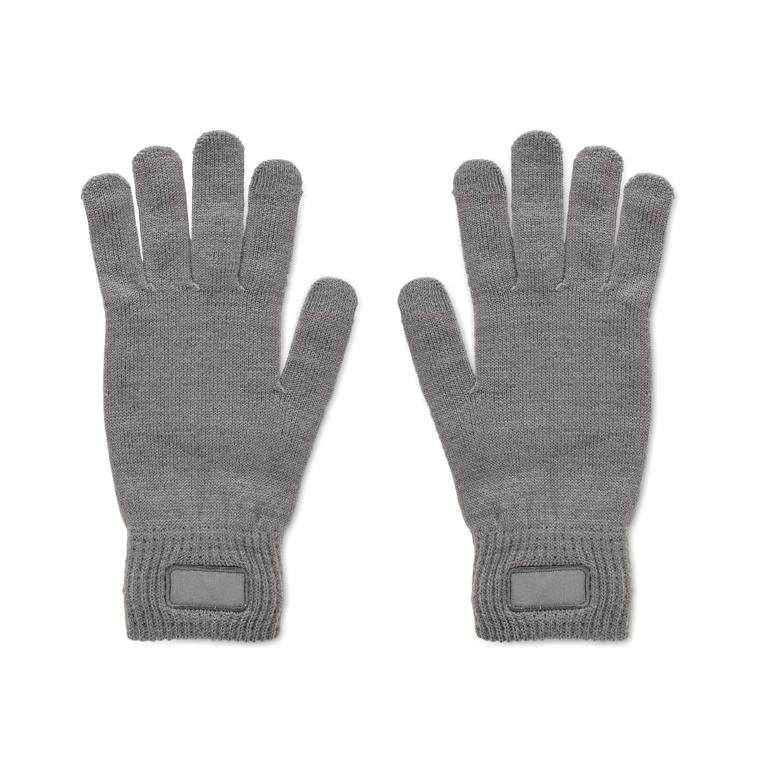 Mănuși tricotate din RPET HANDNIT Gri închis