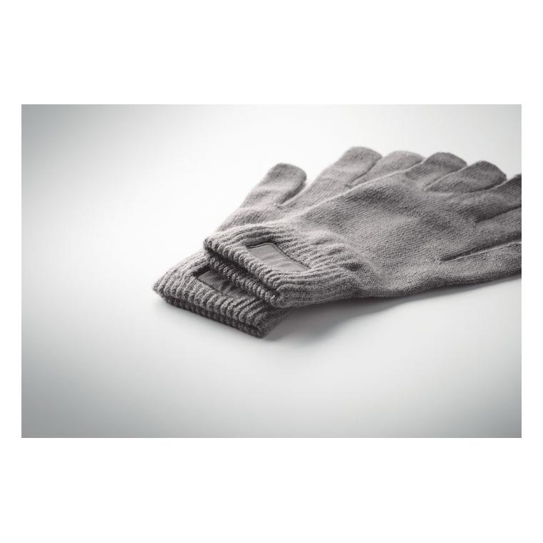 Mănuși tricotate din RPET HANDNIT Gri închis