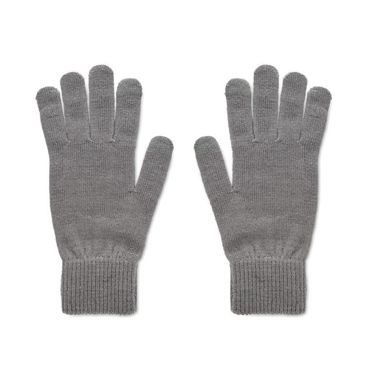 Mănuși tricotate din RPET HANDNIT Gri închis