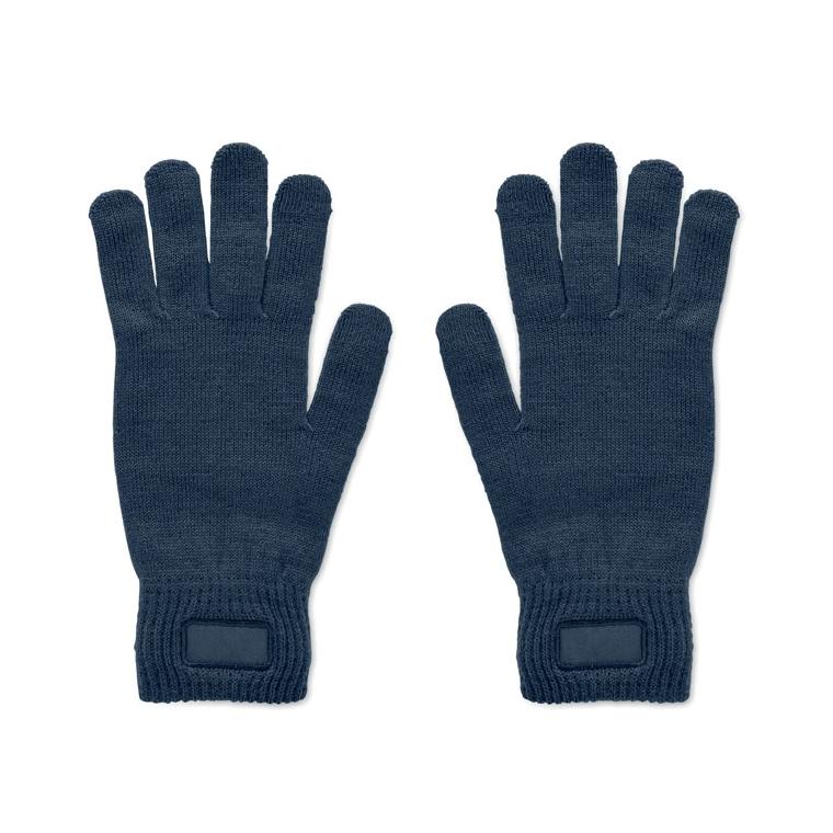 Mănuși tricotate din RPET HANDNIT Navy 