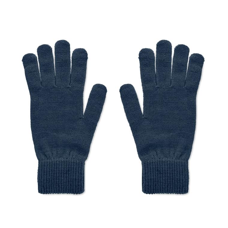 Mănuși tricotate din RPET HANDNIT Navy 