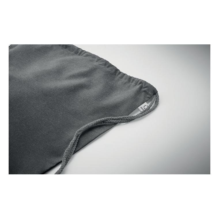 Pungă bumbac reciclat 140 g/m² CABETRI COLOUR Gri închis