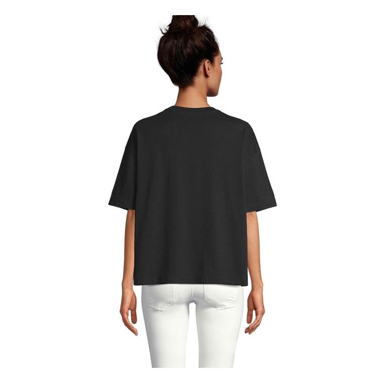 Tricou oversized pentru femei SOL'S BOXY Deep Black L