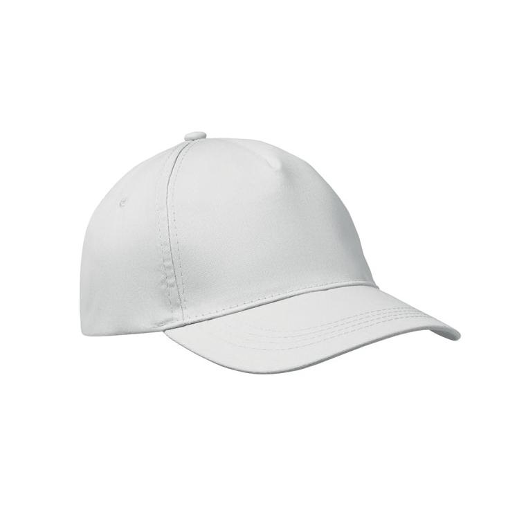 Șapcă baseball 5 panele BUZZ Alb