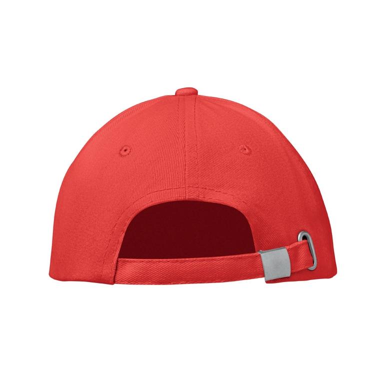 Șapcă baseball 6 panele BUFFALO Alb / Roșu
