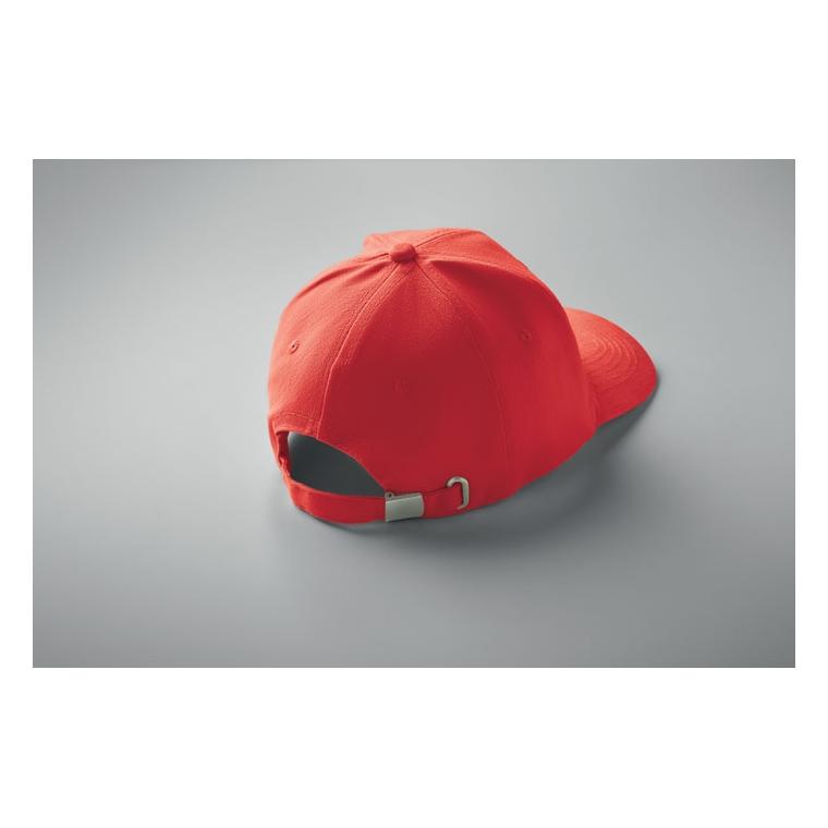Șapcă baseball 6 panele BUFFALO Alb / Roșu