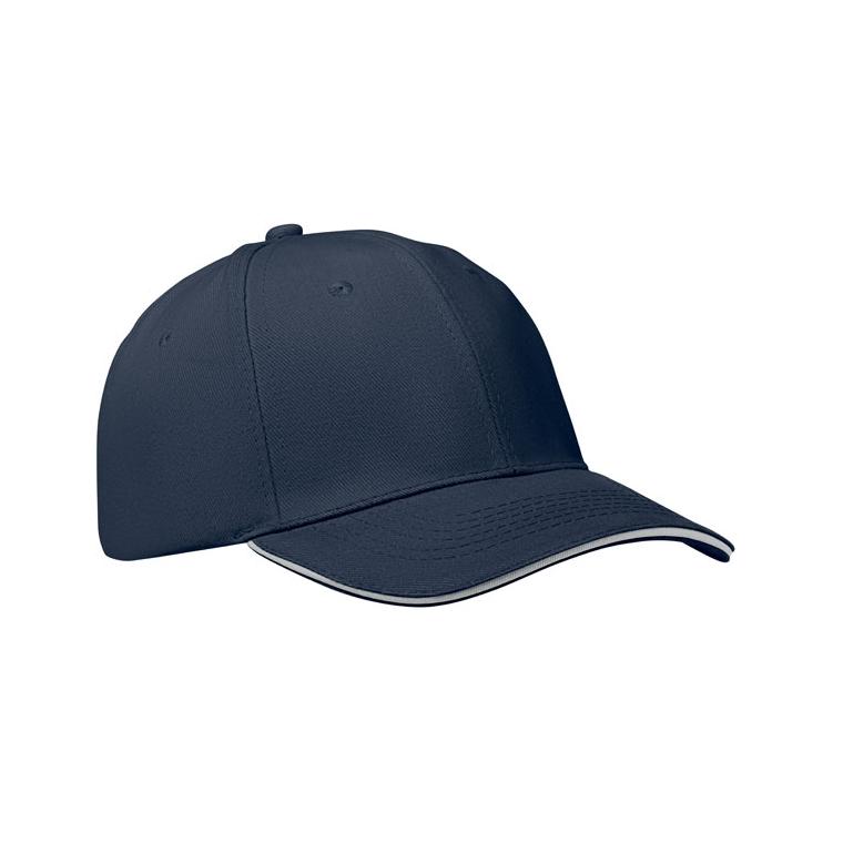 Șapcă baseball 6 panele BUFFALO Alb / Albastru închis