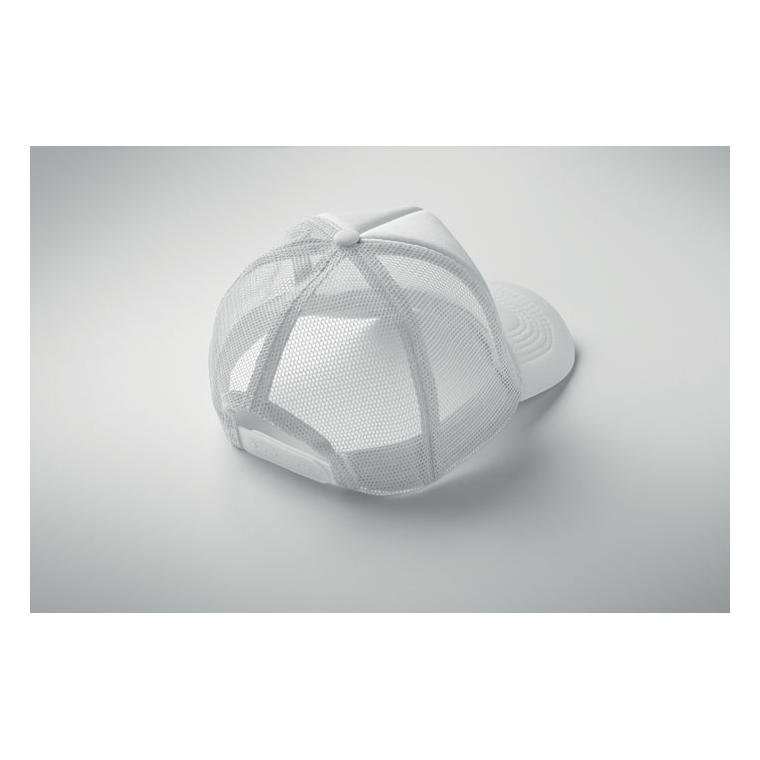 Şapcă din poliester BUBBLE Alb