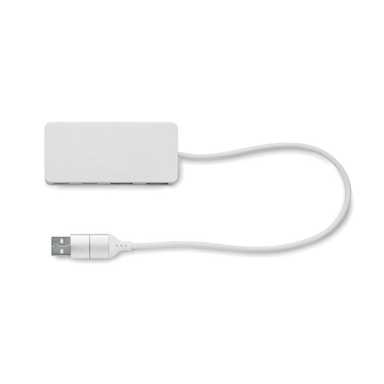 Hub USB 4 porturi 27,5 cm UBAH Natur