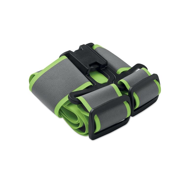 Centură reflectorizantă reglabilă ALLVISIBLE+ Verde neon