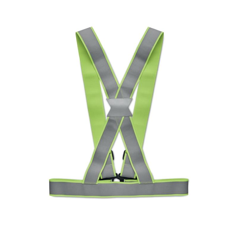 Centură reflectorizantă reglabilă ALLVISIBLE+ Verde neon