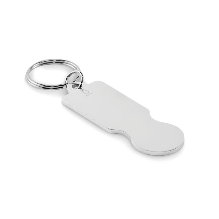 Breloc cu jeton pentru cărucior TOKLEY Argintiu