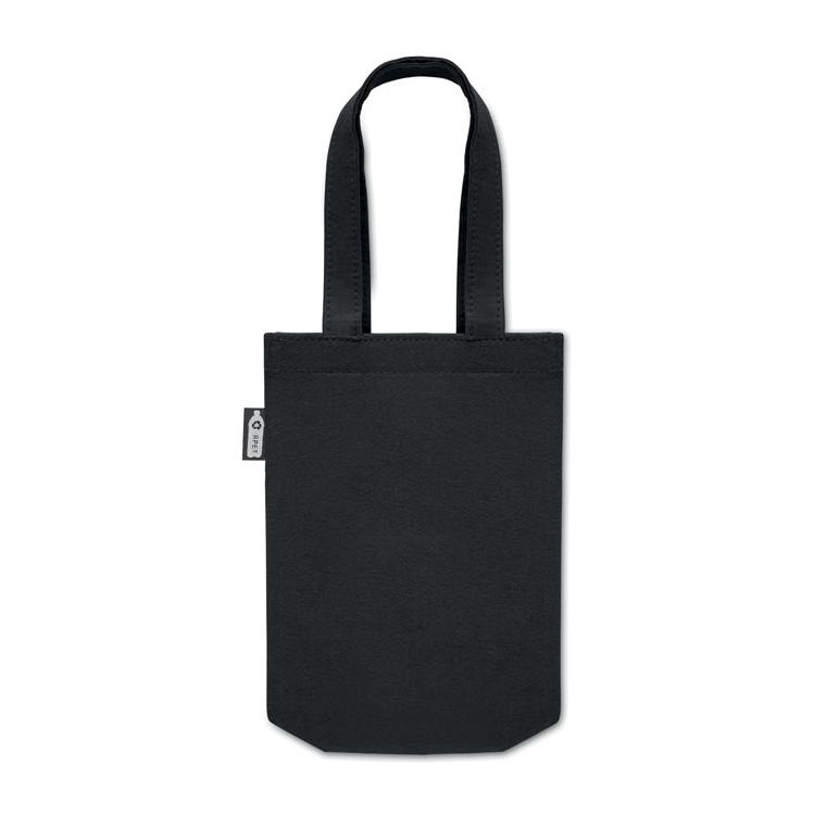 Pungă mică de cadou din pâslă RPET FELTOTE Negru