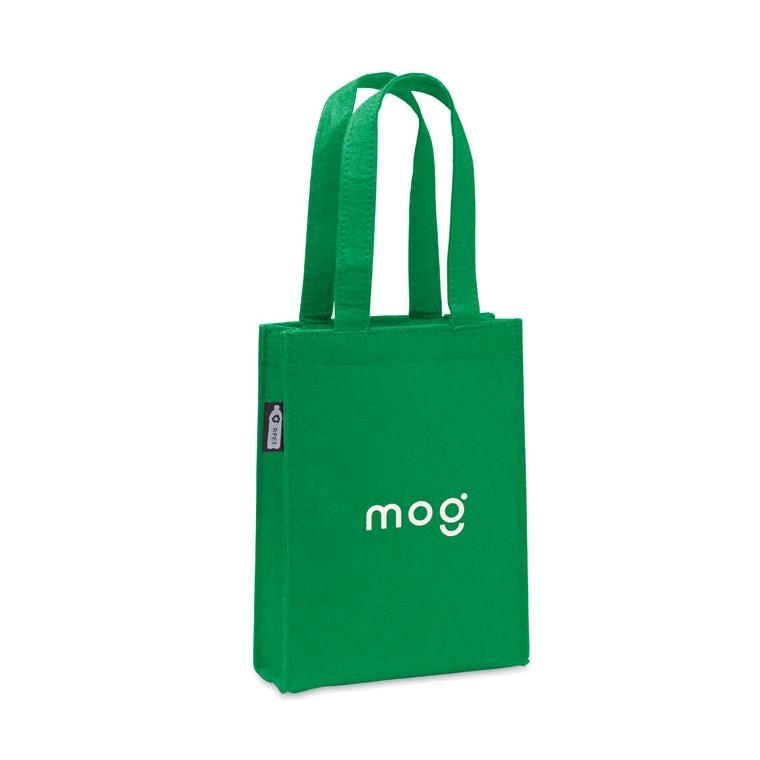 Pungă mică de cadou din pâslă RPET FELTOTE Verde