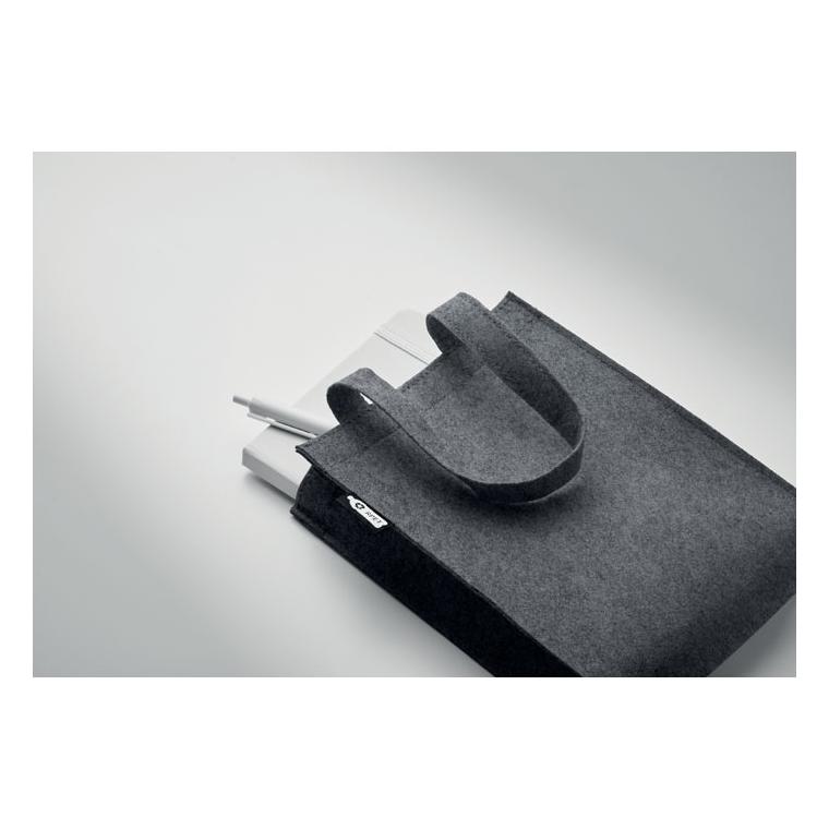 Pungă mică de cadou din pâslă RPET FELTOTE Gri închis