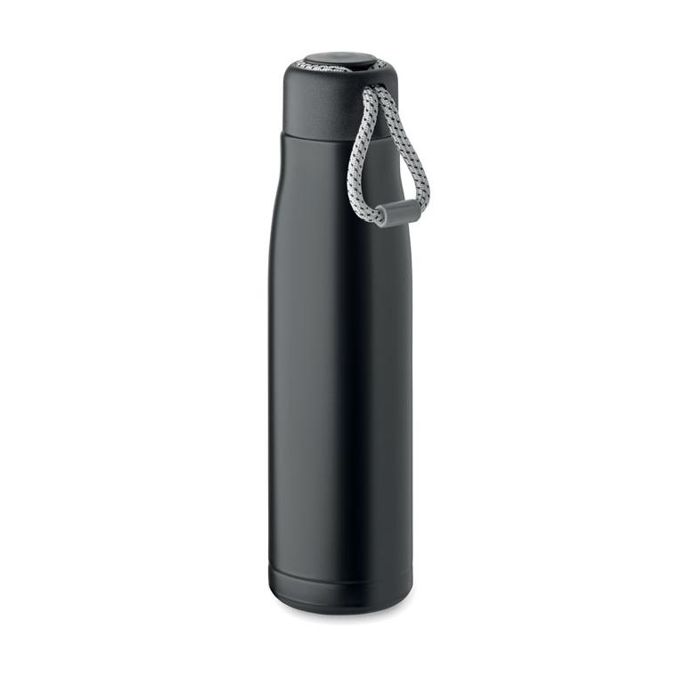 Sticlă cu perete dublu 500 ml CORDLE Negru