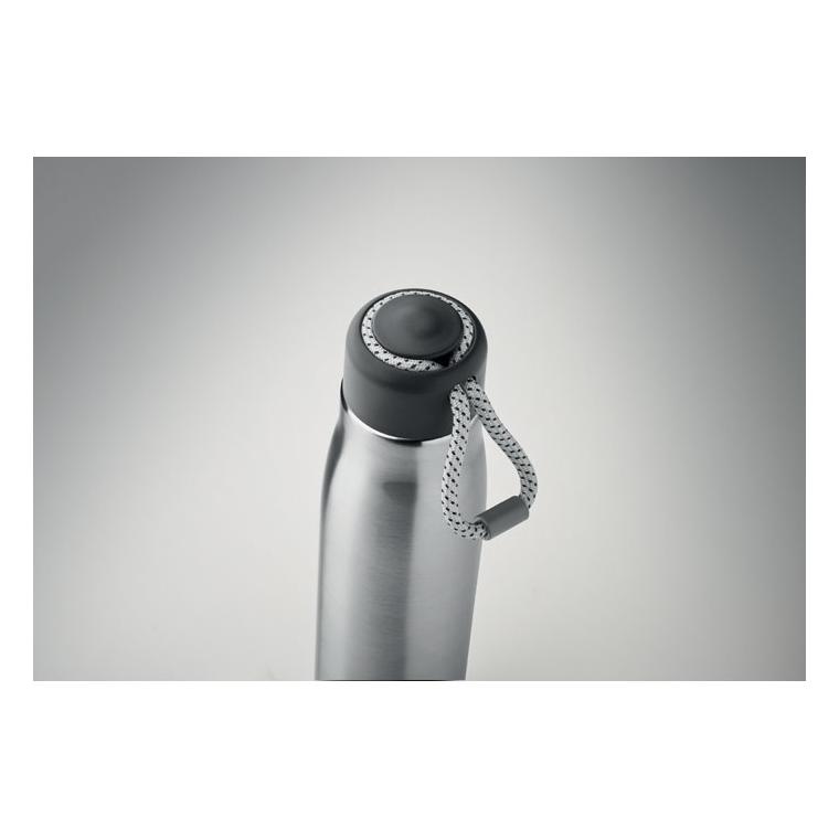 Sticlă cu perete dublu 500 ml CORDLE Argintiu mat