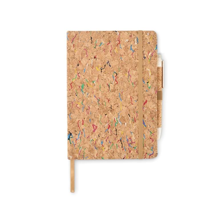 Notebook A5 din plută colorată CORNOTA Bej