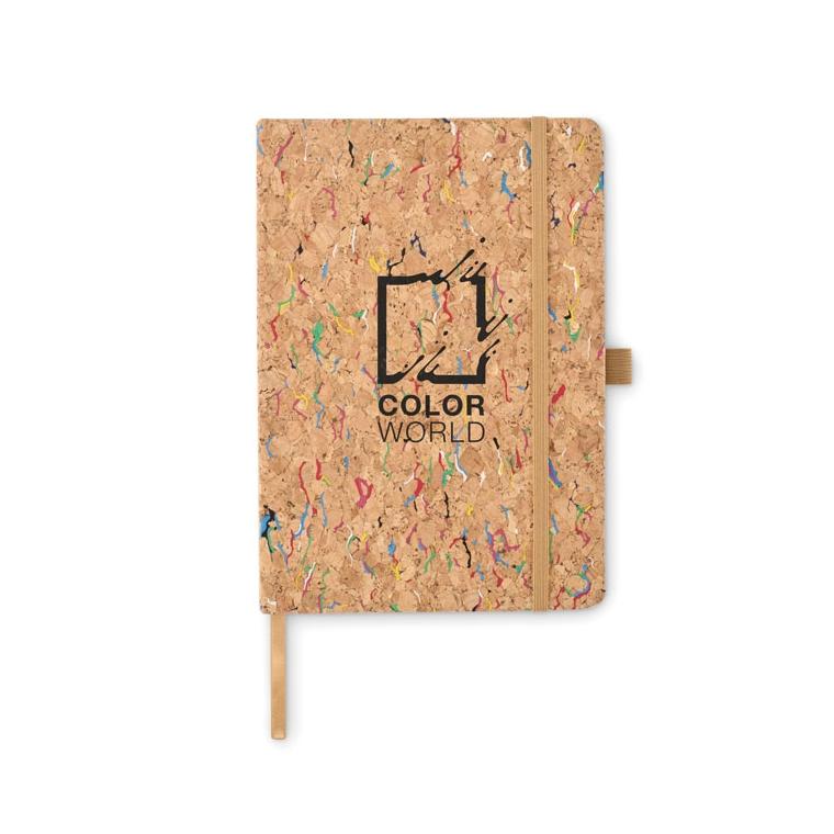 Notebook A5 din plută colorată CORNOTA Bej