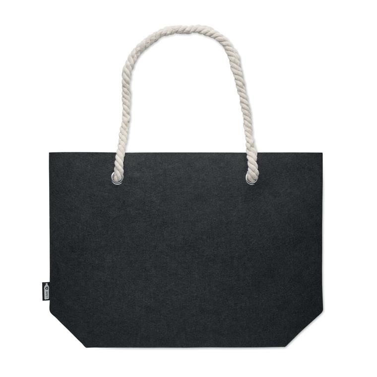 Geantă de plajă fetru RPET FELTSEA Gri închis