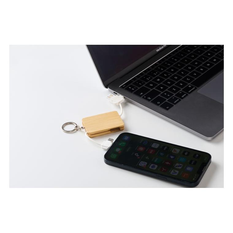 Cablu de încărcare breloc BUPOW Natur